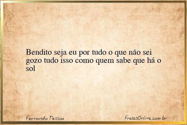 Frase de Fernando Pessoa