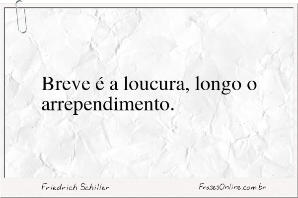 Frase de Friedrich Schiller