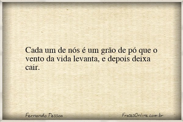 Frase de Fernando Pessoa