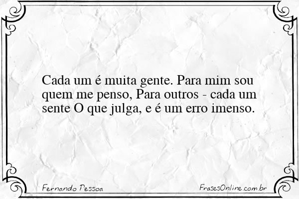 Frase de Fernando Pessoa