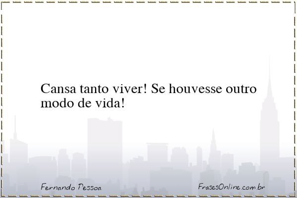 Frase de Fernando Pessoa