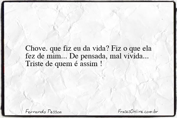 Frase de Fernando Pessoa