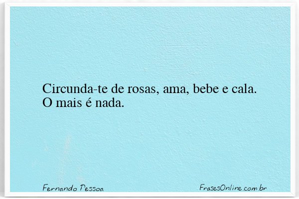 Frase de Fernando Pessoa
