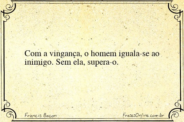 Frase de Francis Bacon