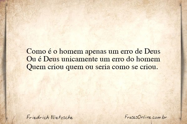 Frase de Friedrich Nietzsche
