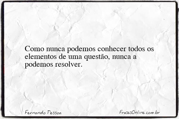 Frase de Fernando Pessoa