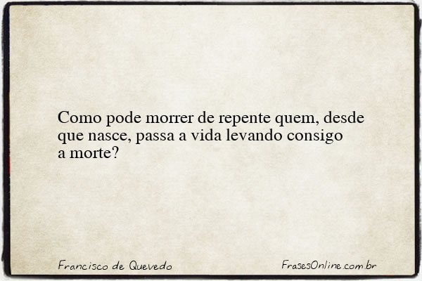 Frase de Francisco de Quevedo