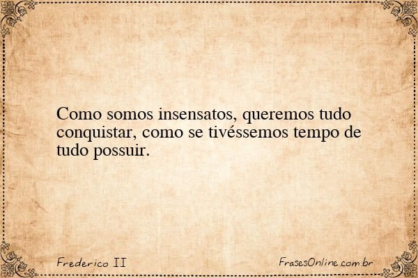 Frase de Frederico II