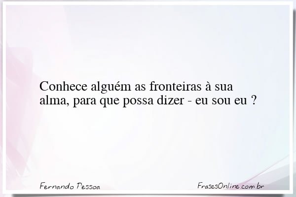 Frase de Fernando Pessoa