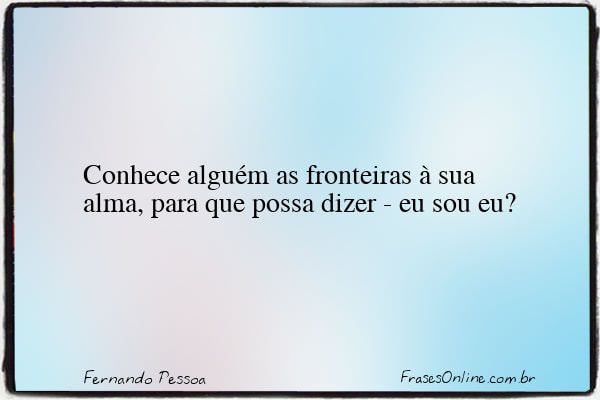 Frase de Fernando Pessoa