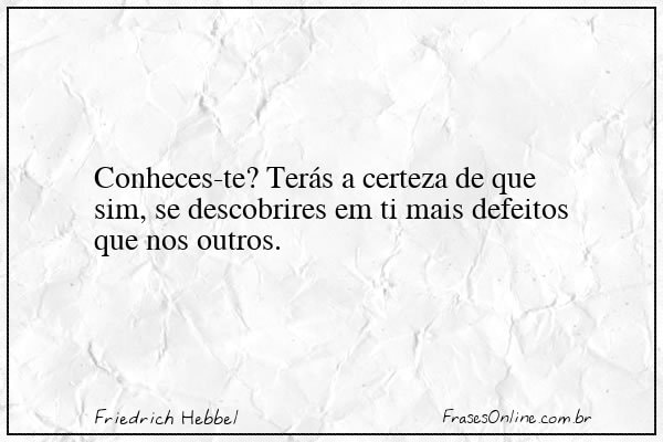 Frase de Friedrich Hebbel