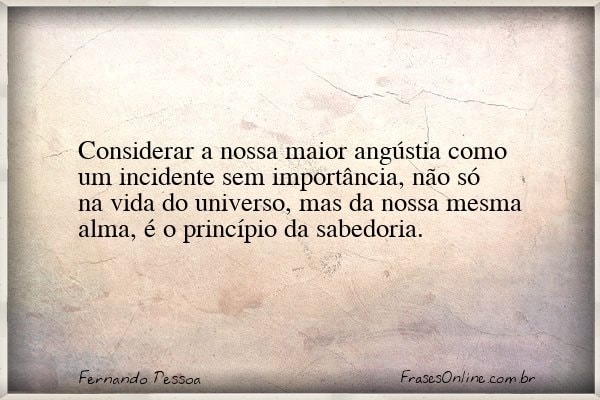 Frase de Fernando Pessoa
