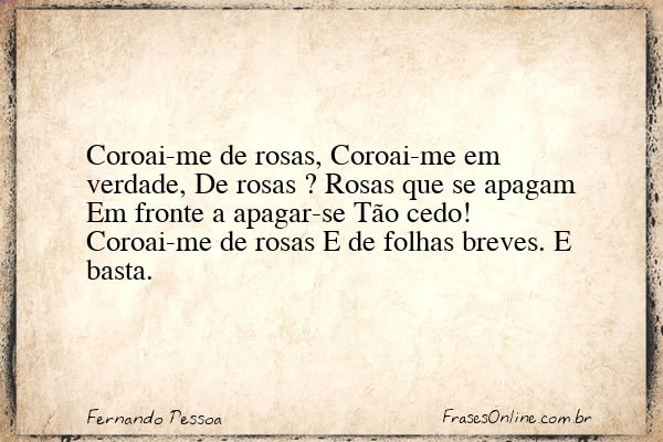 Frase de Fernando Pessoa