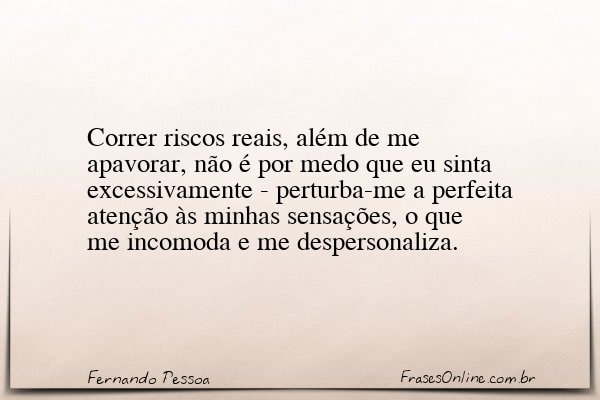 Frase de Fernando Pessoa