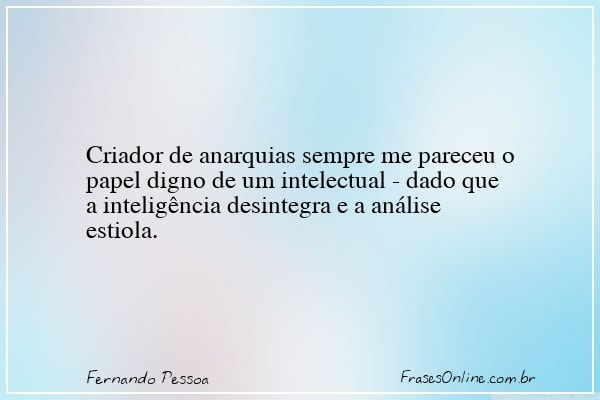Frase de Fernando Pessoa