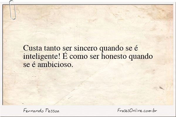 Frase de Fernando Pessoa