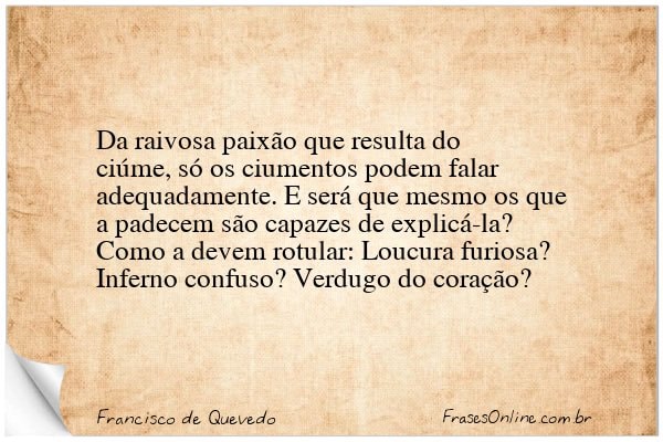 Frase de Francisco de Quevedo