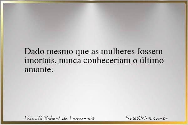 Frase de Félicité Robert de Lamennais