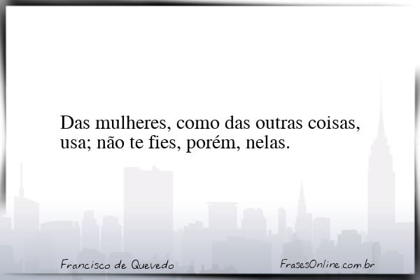 Frase de Francisco de Quevedo