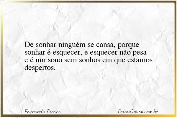 Frase de Fernando Pessoa
