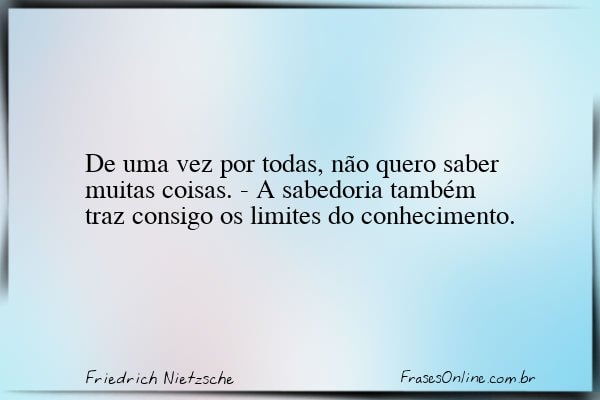 Frase de Friedrich Nietzsche