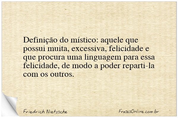 Frase de Friedrich Nietzsche