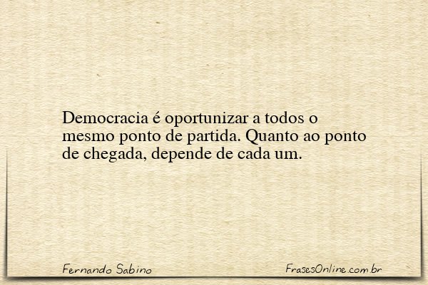 Frase de Fernando Sabino