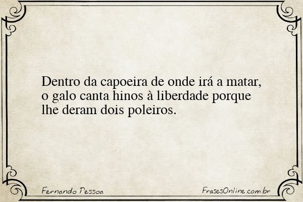 Frase de Fernando Pessoa