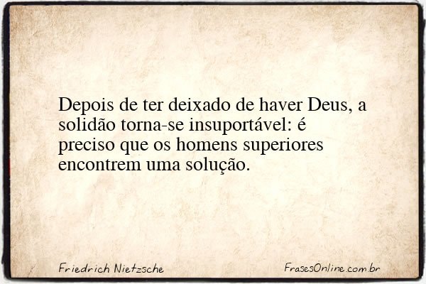 Frase de Friedrich Nietzsche