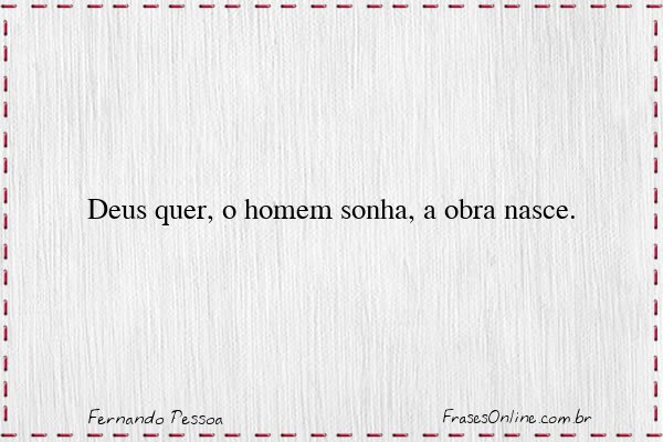 Frase de Fernando Pessoa