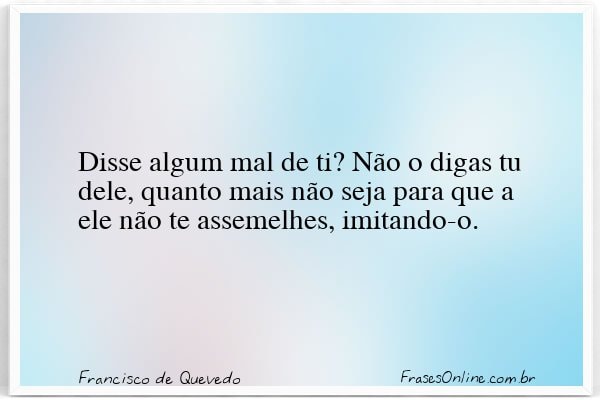 Frase de Francisco de Quevedo