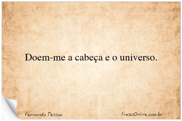 Frase de Fernando Pessoa