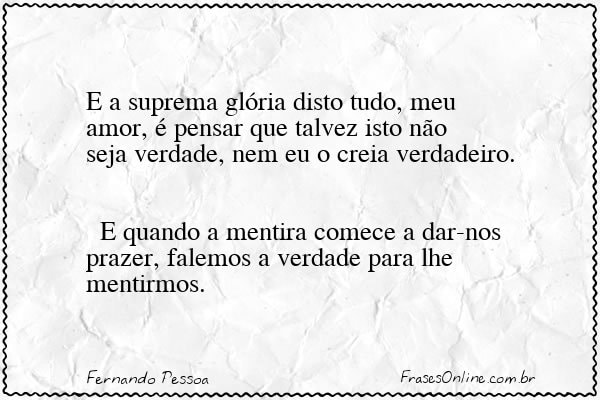 Frase de Fernando Pessoa