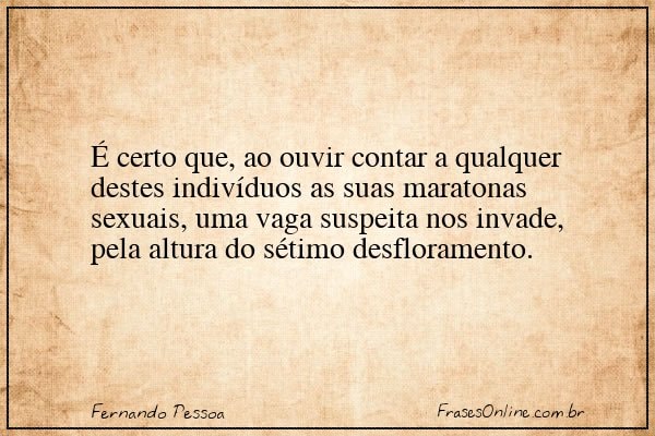 Frase de Fernando Pessoa