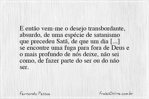 Frase de Fernando Pessoa