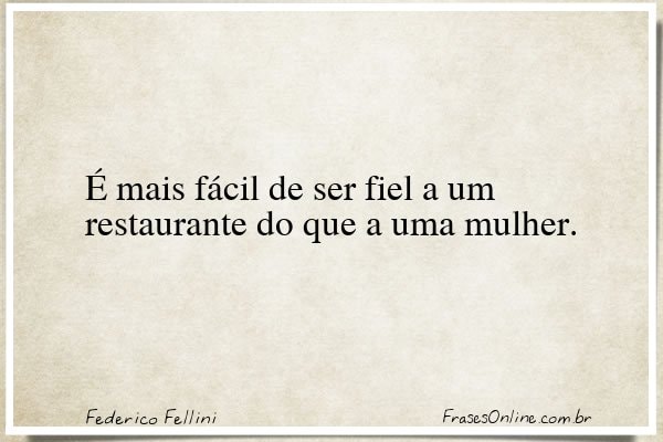 Frase de Federico Fellini