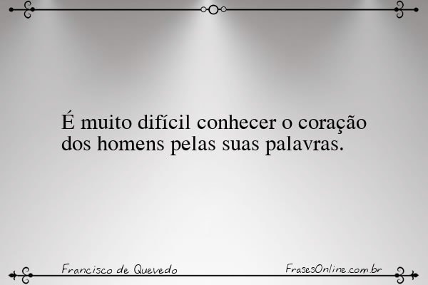 Frase de Francisco de Quevedo