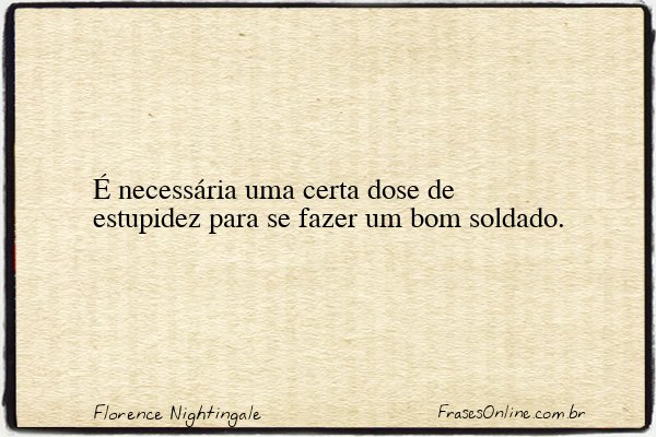 Frase de Florence Nightingale