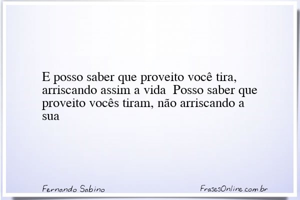 Frase de Fernando Sabino