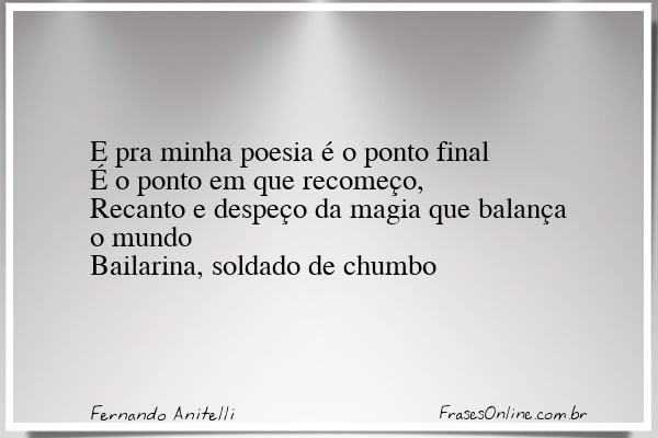 Frase de Fernando Anitelli