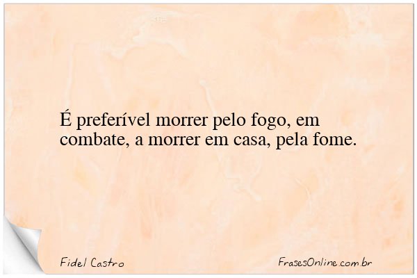 Frase de Fidel Castro