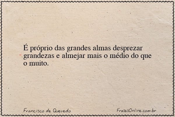 Frase de Francisco de Quevedo