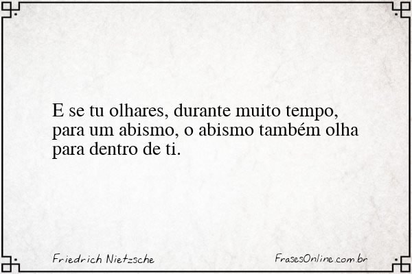 Frase de Friedrich Nietzsche