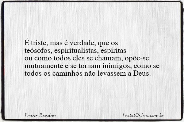 Frase de Franz Bardon