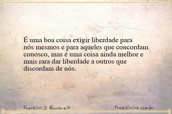 Frase de Franklin D. Roosevelt