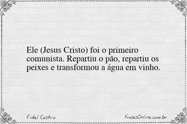 Frase de Fidel Castro