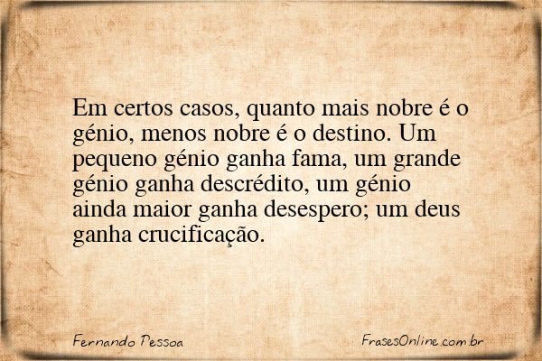 Frase de Fernando Pessoa