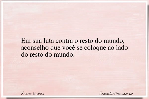 Frase de Franz Kafka