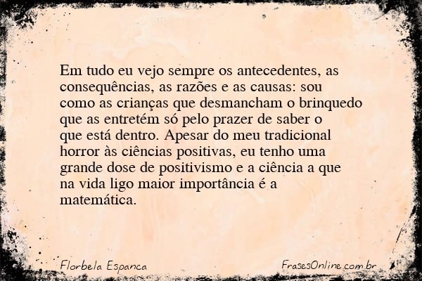Frase de Florbela Espanca