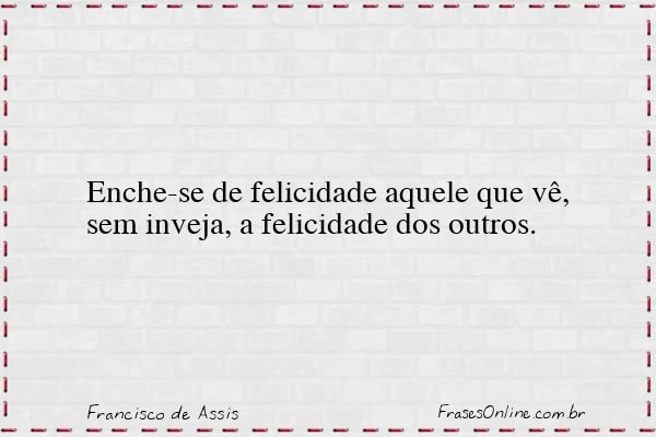 Frase de Francisco de Assis